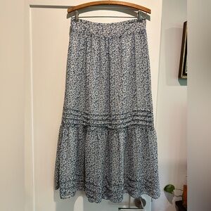 Madewell Floral Midi Skirt